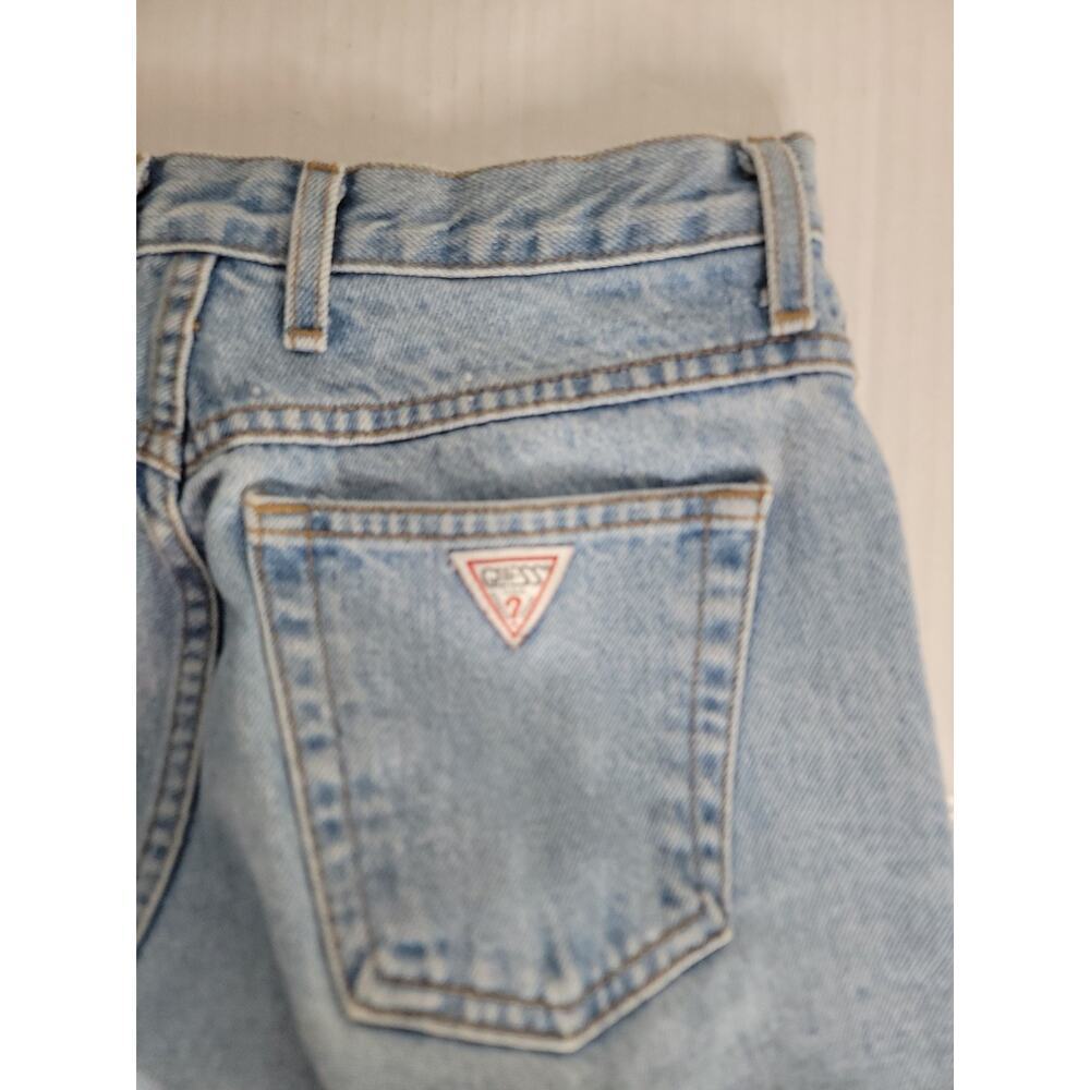 Vintage Guess High-Rise Mom Jeans30 (Measures 28" W x 28" L) Light Zip Hem USA - Picture 10 of 10
